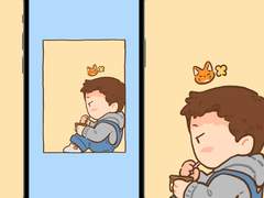 창가의 쟈근 여우 핸드폰 배경