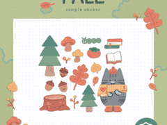 [굿노트] 가을 스티커