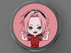 나루토 아크릴키링 하루노 사쿠라 도안