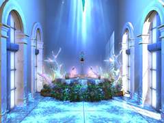 동화, 실내 정원, 꽃밭