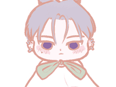 데못죽 아크릴 키링 도안 (래빈)