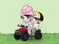 🐰💜🐥 달려달려~!! 🛵💨💨