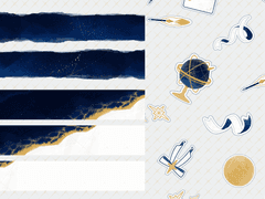 클립 스튜디오 전용 데코 브러쉬 무료배포 _ 별과 바다