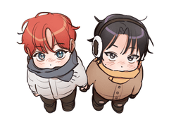 데못죽 키링&투명포카 도안