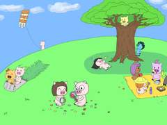 꼬마 돼지들 소풍 가다