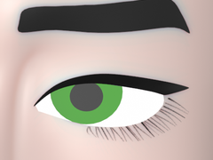 야매로 속눈썹 텍스처 + 속눈썹 만들기