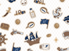 클립 스튜디오 전용 데코 브러쉬 무료배포 _ 해골해적