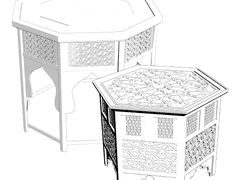 이슬람풍 테이블 셋트