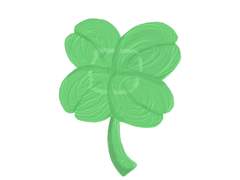 네잎클로버 키링 도안 공유