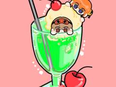 은혼 오키카구 메론소다 키링 도안 공유