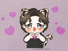 🐥💜 지미니 하트뿜뿜💖💖💖