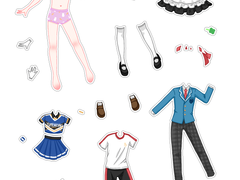 [무료배포] ❤️하지메 꾸미기❤️ 아바타 스티커 놀이ㅋㅋㅋㅋㅋㅋ