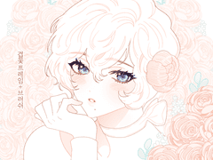 겹꽃 프레임 + 브러쉬 판매