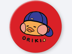 오리키 원형 핀버튼 도안