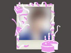 [굿노트 스티커] 생일 케이크 컨페티