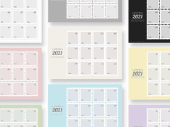 2021 우표형 연말정산틀 - 가로