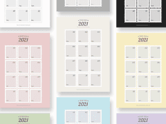 2021 우표형 연말정산틀 - 세로