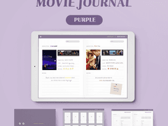 굿노트 영화 리뷰 노트 - 퍼플 ver