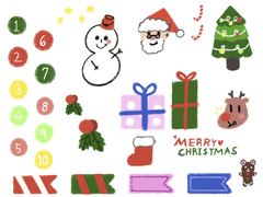 [굿노트] 크리스마스 스티커