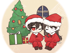 크리스마스 2인 고정틀 커미션