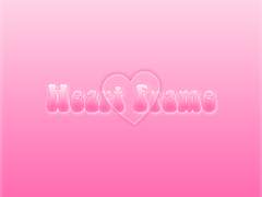 핑크 정사각형 프레임&텍스트 스티커 유료 배포