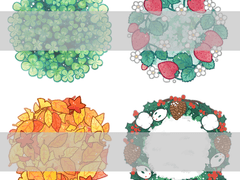 계절 테마 틀 유료배포