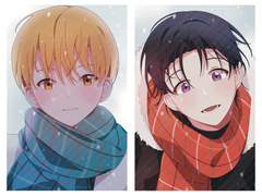 목도리 문대 & 래빈 포카 도안