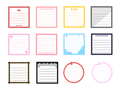 [굿노트 스티커] 떡메 느낌 12종