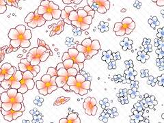 [무료] 분홍꽃&작은꽃 브러쉬
