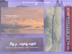 양들이 잠드는 시간 || 레터링 디자인