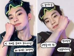 💭투명포카 도안 배포💭 손글씨