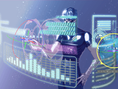 사이버펑크 풍 3D 소재 & 2D 브러쉬