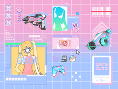 시티팝 & 테크웨어 아이돌 3D 소재 & 2D 브러쉬