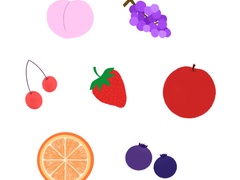 [굿노트 스티커] 못난이 과일