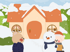 눈이 내려요! 눈사람을 만들어요!