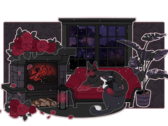 동물화 커미션 "겨울 난로" 타입