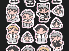 하이큐 이나리자키 스티커 도안