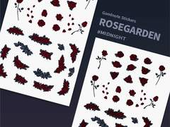 [굿노트스티커] 한밤의 장미정원