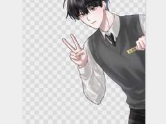 교복문대 브이 투명포카 도안