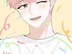 문대 생일 낙서