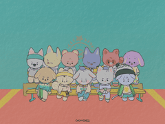 코코미니즈 배경화면 공유