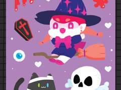 할로윈 무태 스티커