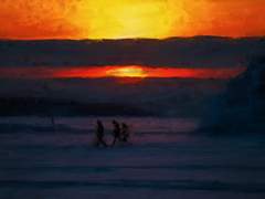 하늘에 내 발이 닿으면