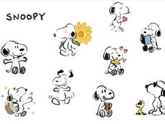 스누피 굿노트 스티커