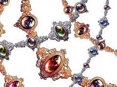 로판풍 체인 장신구 브러쉬 2