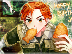 준 생일 일러스트