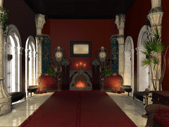 어두운 붉은색, 로판풍 저택, 별장