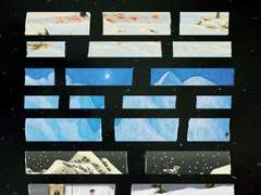 [굿노트 스티커] 겨울 밤 명화 마스킹 테이프