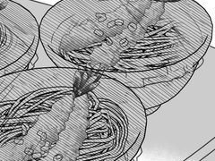 튀김 소바, 고추냉이 추가로