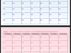 [굿노트] 2022 만년형 달력 속지